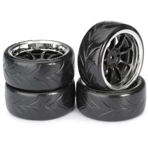 Driftové pneumatiky 1:10 včetně disků, 4ks Pneumatiky a disky RCobchod