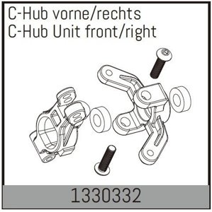 C-Hub Unit front/right RC auta RCobchod