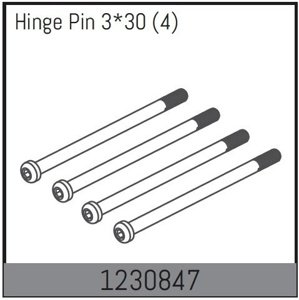 1230847 - Inner Hinge Pin 33x30mm (4) RC auta RCobchod