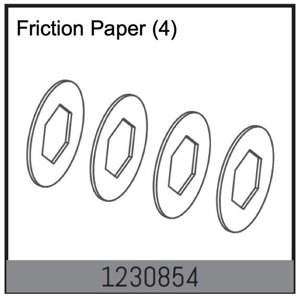 1230854 - Paper Slipper Gasket (4) RC auta RCobchod