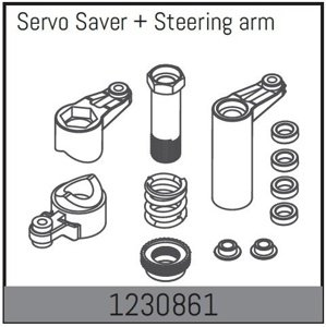 1230861 - Servo Saver/Steering Arms RC auta RCobchod