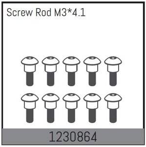 1230864 - Screw Rods M3x4.1 (10) RC auta RCobchod
