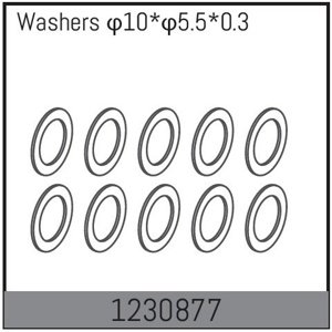 1230877 - 10x5.5x0.3 Washers (10) RC auta RCobchod