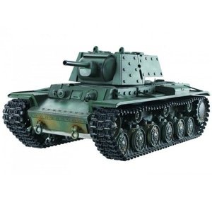 RC tank 1:16 Torro KV-1, 2.4GHz, Airbrush Green, BB střely, zvuk, kouř, kovové pásy Tanky TORRO RCobchod
