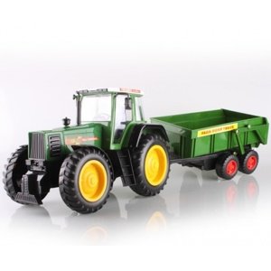(OUTLET 17038) RC traktor s přívěsem - jen zatáčí + AKU navíc RC stroje RCobchod