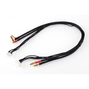 4S černý nabíjecí kabel G4/G5-4S/XH - krátký 400mm - (4mm, 7-pin PQ) Konektory a kabely RCobchod