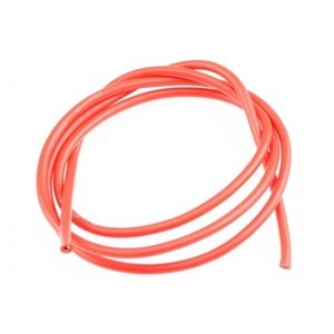 13AWG/2,6qmm silikon kabel (červený/1m) Konektory a kabely RCobchod