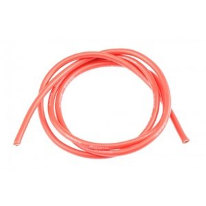 12AWG/3,3qmm silikon kabel (červený/1m) Konektory a kabely RCobchod