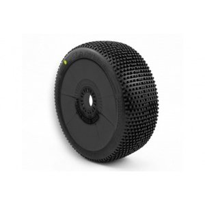 CLAYMORE V2 BUGGY C2 (SOFT) nalepené gumy, černé disky, 2 ks. Příslušenství auta RCobchod