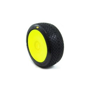 KAMIKAZE V2 BUGGY C2 (SOFT) nalepené gumy, žluté disky, 2 ks. Příslušenství auta RCobchod
