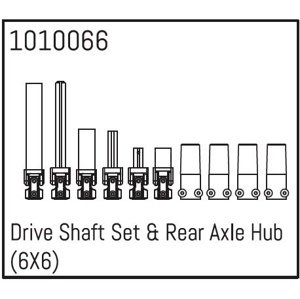 Drive Shaft Set & Rear Axle Hub (6X6) RC auta RCobchod