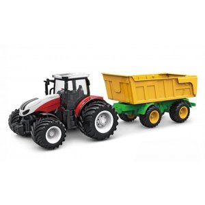 Amewi RC Traktor 2,4 Ghz s přívěsem, světla, zvuk 1:24 RC auta, traktory, bagry RCobchod
