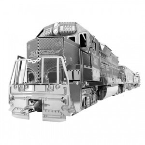 Metal Earth Luxusní ocelová stavebnice Boxová verze nákladního vlaku Autodráhy a stavebnice IQ models