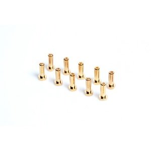 4mm/G4 Gold Works Team/zlaté konektory, 14mm, 10ks. Konektory a kabely RCobchod