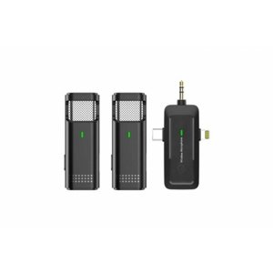 3in1 2.4G Lavalier Wireless mikrofon (With Battery) Foto a Video RCobchod