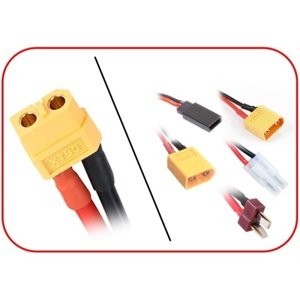 Univerzální nabíjecí kabel s konektorem XT60 - T-Dean, XT60, XT90, Tamiya, JR Nabíječky RCobchod