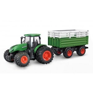 Amewi RC Traktor 2,4 Ghz s přeravníkem zvířat, světla, zvuk 1:24 RC auta, traktory, bagry IQ models