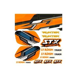 STX - nálepky oranžové Náhradní díly RCobchod