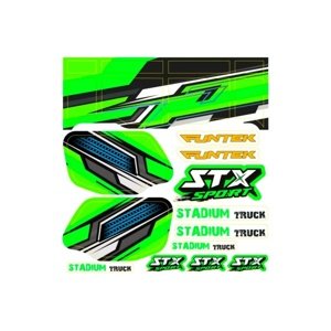 STX - nálepky zelené Náhradní díly RCobchod