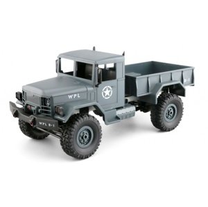 WPL RC vojenský truck 1:16 šedá 1:16 LED osvětlení RC auta, traktory, bagry RCobchod