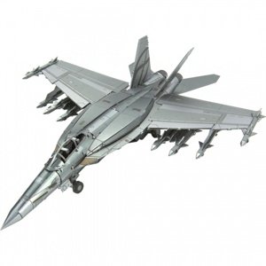 Metal Earth Luxusní ocelová stavebnice F/A-18 Super Hornet Autodráhy a stavebnice IQ models