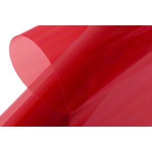 KAVAN nažehlovací fólie 10m - transparentní červená Stavební materiály RCobchod