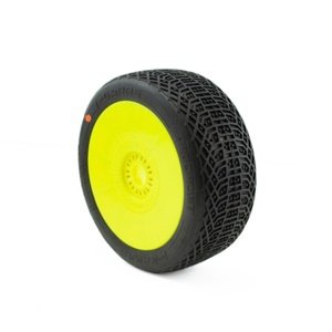I-BARRS V3 BUGGY C3 (MEDIUM) nalepené gumy, žluté disky, 2 ks. Příslušenství auta IQ models