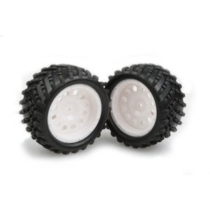 Nalepené gumy na bílých discích (2ks) Náhradní díly RCobchod