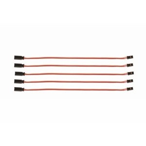 Prodlužovací kabel 150mm JR 0,1qmm silný, zlacené kontakty, 5 ks. (PVC) Konektory a kabely RCobchod