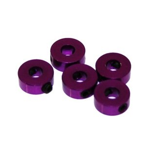 4 mm.alu stavěcí kroužky fialové, 5 ks Příslušenství auta RCobchod