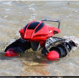 Obojživelník Amphibious Stunt Car - červený  RCobchod