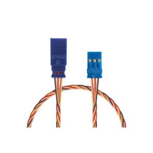 Prodlužovací kabel 250mm, JR 0,25qmm kroucený silikonkabel, 1 ks. Konektory a kabely RCobchod