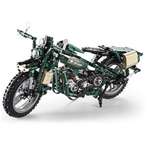 Vojenská motorka - stavebnice - 550 dílků Stavebnice RCobchod