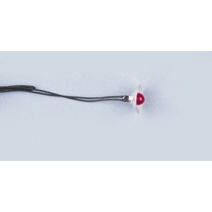 Žárovičky 4mm s kabelem - červené (10 ks.) Příslušenství lodě RCobchod