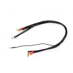 2S černý nabíjecí kabel G4/G5 - krátký 300mm - (4mm, 7-pin PQ) Konektory a kabely RCobchod
