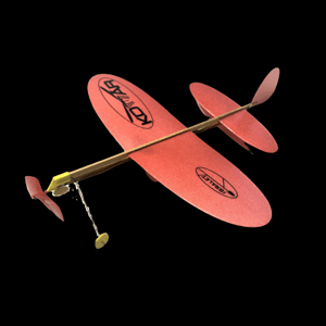 Igralet populární KOMÁR na gumu červeno-černý RC vrtulníky a letadla RCobchod