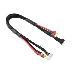 Nabíjecí kabel - G4/6S XH na T-DYN/3S XH - 14 AWG/ULTRA V+ Silikon Kabel - 30cm Konektory a kabely RCobchod