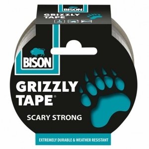 BISON Grizzly tape 50mm,10m Stříbrná Stavební materiály RCobchod