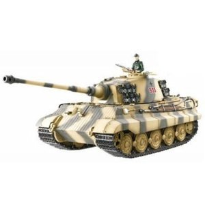 RC tank 1:16 Torro Königstiger (Tiger 2) 2.4 GHz 1/16, BB střely, zvuk, kouř, PROFI edice v dřevěné bedně Tanky TORRO RCobchod