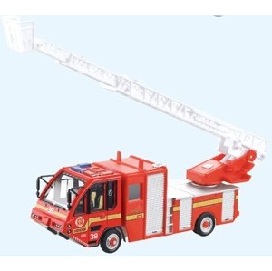 Mini RC hasiči 1:87 s dlouhým žebříkem Mini RCobchod