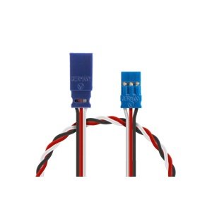 Prodlužovací kabel 350mm, FUTABA 0,35qmm kroucený silikonkabel, 1 ks. Konektory a kabely RCobchod