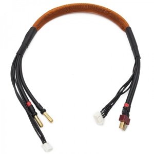3S černý nabíjecí kabel 400mm, G4/T-DYN Konektory a kabely RCobchod