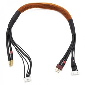4S černý nabíjecí kabel 400mm, G4/T-DYN Konektory a kabely RCobchod