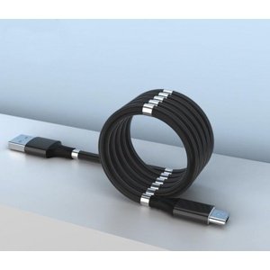 Magnetický samonavíjecí USB nabíjecí kabel (Micro USB) (90 cm) PC a GSM příslušenství RCobchod