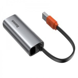 Baseus Steel Cannon USB - LAN, Gigabit network adapter (grey) PC a GSM příslušenství RCobchod