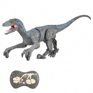 RC dinosaurus VELOCIRAPTOR II. - šedý  RCobchod