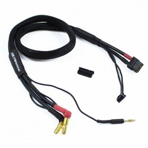 2S černý nabíjecí kabel G4/G5 v černé ochranné punčoše - dlouhý 600mm - (XT60, 3-pin XH) Doporučené příslušenství RCobchod