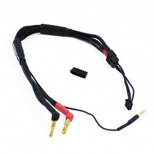 2S černý nabíjecí kabel G4/G5 v černé ochranné punčoše - dlouhý 300mm - (XT60, 3-pin XH) Doporučené příslušenství RCobchod