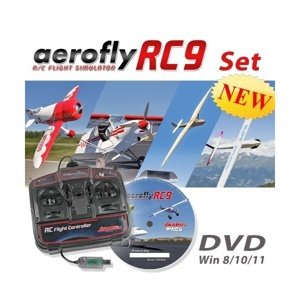 Aerofly RC9 na DVD pro Win8/10/11 s USB ovladačem RC Simulátory RCobchod
