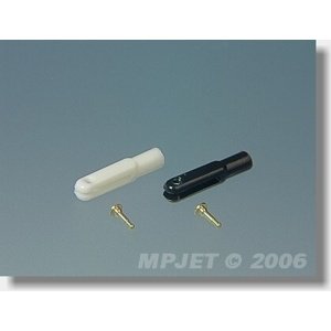 Vidlička plast, délka 23 mm, šířka drážky 1,6, čep pr. 1,6, M2, balení 2 ks Příslušenství letadla RCobchod